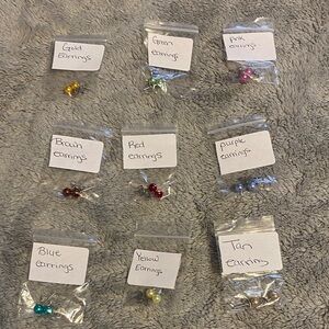 Colorful Stud Earrings Sets